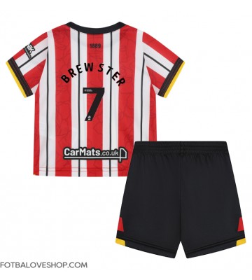 Sheffield United Rhian Brewster #7 Dětské Domácí Dres 2024-25 Krátký Rukáv (+ trenýrky)
